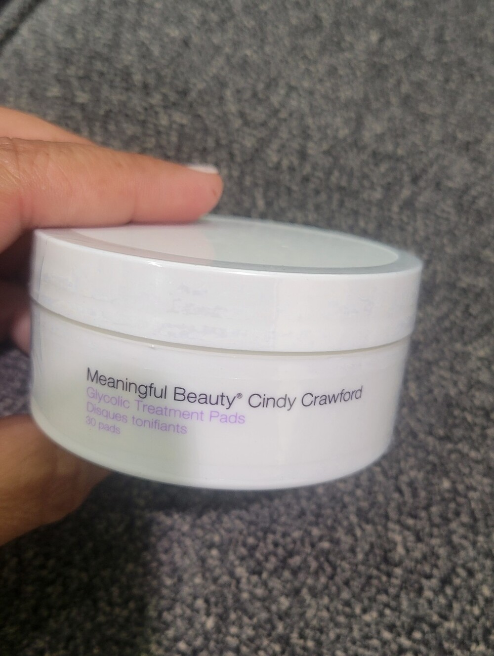 MEANINGFUL BEAUTY Glycolic Treatment Pads 30 Count by Cindy Crawford NEW, Sealed